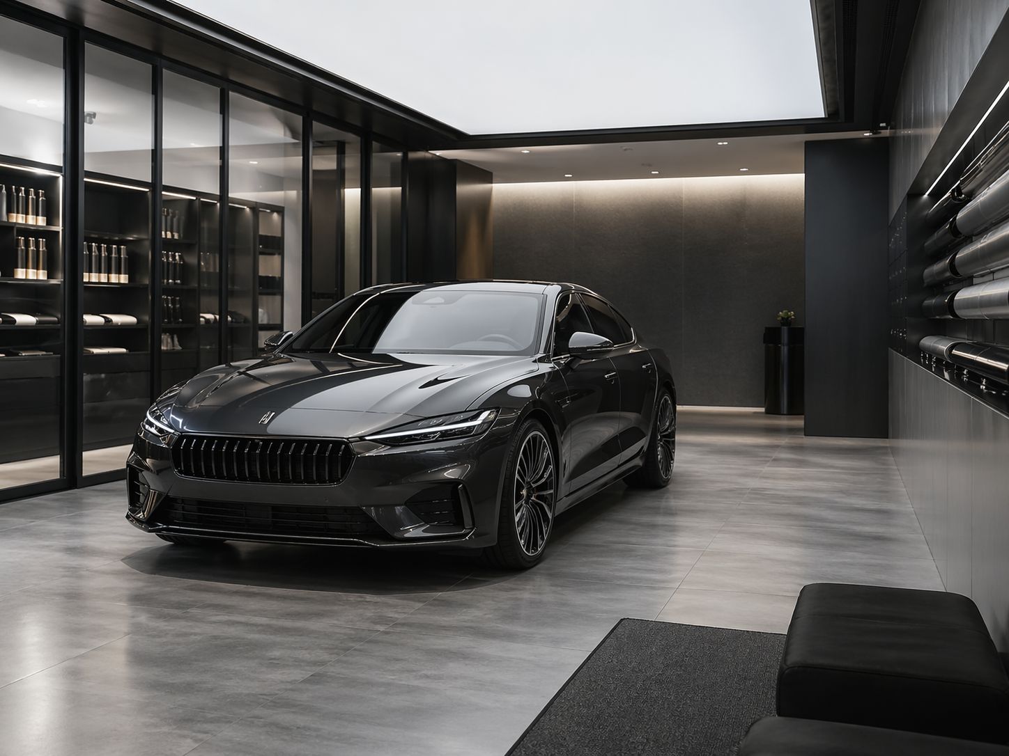 揽胜缎面灰改色整车案例